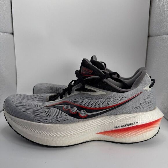Saucony Triumph 21 Shoes Mens Size 8.5 Gray Running Cushioned Trainer main image 7